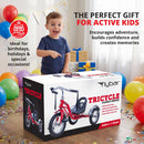 Classic Chrome Tricycle for Kids 2-4 with Adjustable Seat and Steel Frame