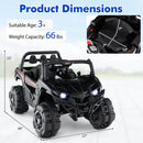 12V Remote-Controlled Kids Truck with Safety Belt, Slow Start, and Rear Storage