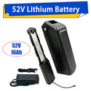 52V 16Ah Lithium Battery Pack with 50A BMS and 5-Pin Connector
