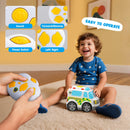 AEROQUEST Kids' Remote Control Ambulance Car | Durable RC Toy for Toddlers Ages 1-3