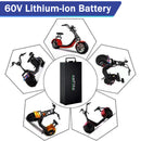 60V 20Ah Power Battery for Fat Tire Electric Scooters (100W - 2000W)