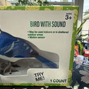 Motion-Activated Blue Jay Bird Toy with Sound and Movement