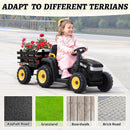 12V Electric Tractor for Kids with Trailer - Ride-On Toy for Toddlers