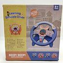 Interactive Musical Steering Wheel Toy for Kids - Blue