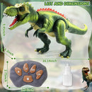 RC T-Rex Dinosaur Toy with 7 Color Spray and Forward Movement for Ages 3+