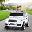 12V Licensed Mercedes-Benz G63 Kids Ride-On Car with Music and Remote Control in White