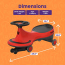 Pedal-Free Wiggle Car for Kids - Safe Riding Fun Indoors and Outdoors