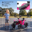 Pink Electric ATV Ride-On Car Toy for Girls Aged 3-8 Years