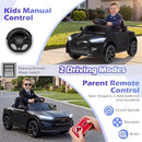 12V Ford Mach E Kids Electric Ride-On Car in Deep Black