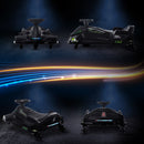 Black 12V Electric Drifting Go Kart with Gentle Start, Sound, and Lighting Effects