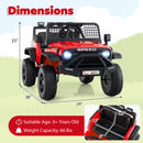 24V Kids Ride-On Car with Remote Control, Music, LED Headlights, and Spring Suspension