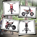 12V Red Children's Motorcycle with Twist Grip Throttle and Rear Suspension