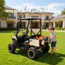 24V 4WD Dual-Seater Kids Golf Cart with Remote Control, Sunshade, and LED Lights