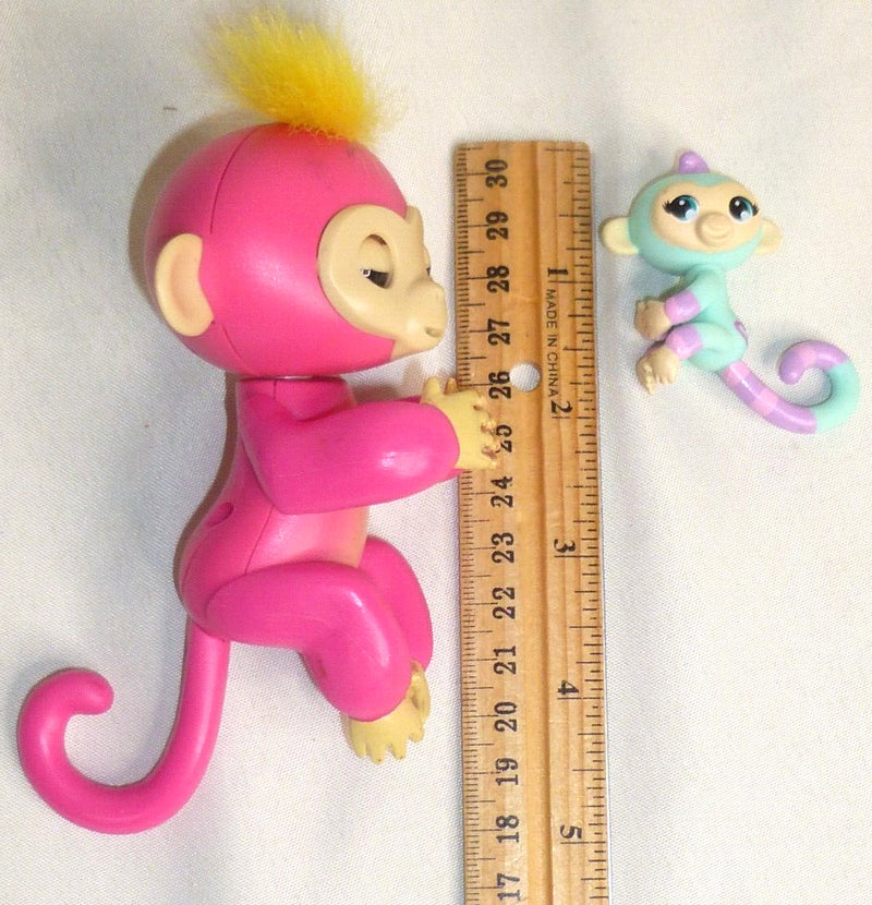 5-Inch Interactive Fingerlings Baby Monkey Toy Set with Pink, Teal, and Purple Mini BFFs