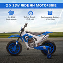 Aosom 12V Electric Kids Motorcycle with Treaded Tires and 5mph Speed