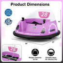 12V Electric 360° Rotating Bumper Car Toy for Toddlers with Remote Control