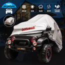 12V Battery-Powered Black Kids Ride-On Truck with Remote Control, MP3, LED Lights, USB, and Cover