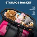12V Pink Kids ATV with Spring Suspension and Storage Compartment