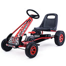 Red 4-Wheel Pedal Go Kart for Kids Outdoor Fun