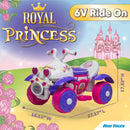 Kid Trax Royal Princess 6V Ride-On Toy for Toddlers - Perfect for Indoor and Outdoor Fun