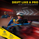 Children's Electric Drift Kart with Dual Motors - 24V 7AH, 8.1 MPH, Blue