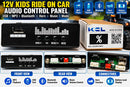 12V Electric Ride-On Car for Kids with MP3 Bluetooth and Horn Functionality