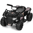 Honeyjoy Black 6V Electric ATV Quad Ride-On Car Toy for Kids with MP3 and LED Lights