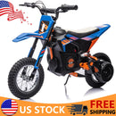 High-Speed 24V Electric Dirt Bike for Kids with Leather Seat