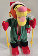 Disney Store Interactive Skiing Tigger Holiday Plush Toy with Sound Feature