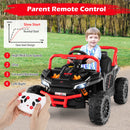 12V Children's Ride-On Truck with Parental Control, Three Speed Settings, and Forward/Reverse Capability