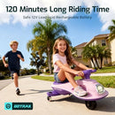Gotrax Purple Electric Wiggle Car for Children Aged 3-8 with 12V Battery Life of 120 Minutes