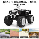 12V Electric Kids ATV Quad Ride-On Car with LED Lights and Music - White