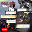 12V Red Aprilia Licensed Kids Motorcycle with Training Wheels