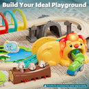 Dinosaur-Themed Electric Train Set for Young Children