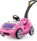 Whisper Ride II Pink Toddler Push Car with Safety Belt