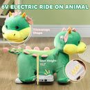 Battery-Operated 6V Ride-On Horse for Kids with Music
