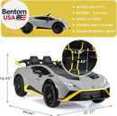 24V Licensed Lamborghini STO Electric Ride-On Car for Toddlers