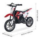 36V Kids Electric Motorcycle with LED Lights for Ages 14 and Up