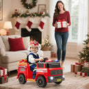 12V Electric Car Toy with Water Cannon, Communication System, Shovel, Wrench, and Music Features