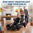 24V Electric Drift Go Kart for Kids Ages 8-12 with Dual 200W Motors and 9Ah Battery