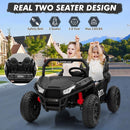 24V Electric 4-Wheel UTV Ride-On Car for Kids with Remote Control - Black