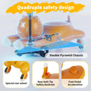 6V Electric 2-in-1 Kids Wiggle Car with 360° Steering and Rechargeable Feature