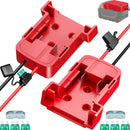 Dual 18V Battery Adapters for Power Wheels Enhancement with Fuses and 12AWG Wire