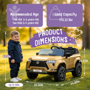 Lexus GX550 24V Electric SUV for Kids, 2-Seater, Remote Control, LED Lights, White