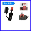 6V Red Battery Charger for Power Wheels with Enhanced Safety Features