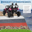 Pink 24V 4WD Ride-On Truck for Kids - Speedy 4.97MPH with Double Seats