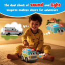AEROQUEST Kids' Remote Control Ambulance Car | Durable RC Toy for Toddlers Ages 1-3