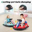 6V Electric Bumper Car for Kids with Dual Speed and Convenient Back Handle