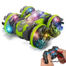 All-Terrain Remote Control Stunt Car for Kids Ages 4-12, Waterproof Green Design