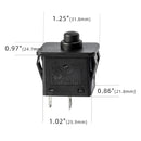 Set of 2 Plunger Type Foot Pedal Switch Accelerators for 12V and 6V Power Wheels